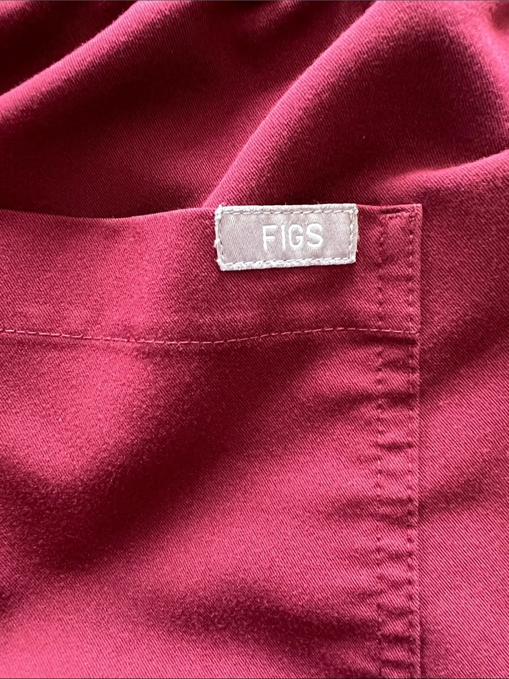 Figs Men's Pisco Straight-Leg Scrub Pant in Burgundy Size XL